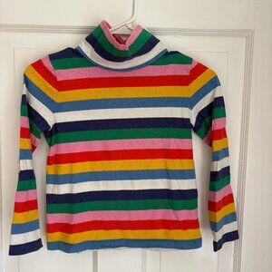 Mini Boden Rainbow Turtleneck Shirt
